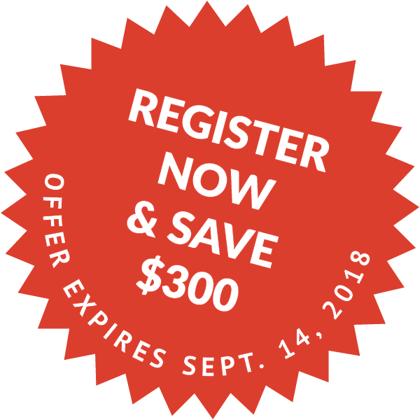 Register Now and Save $300